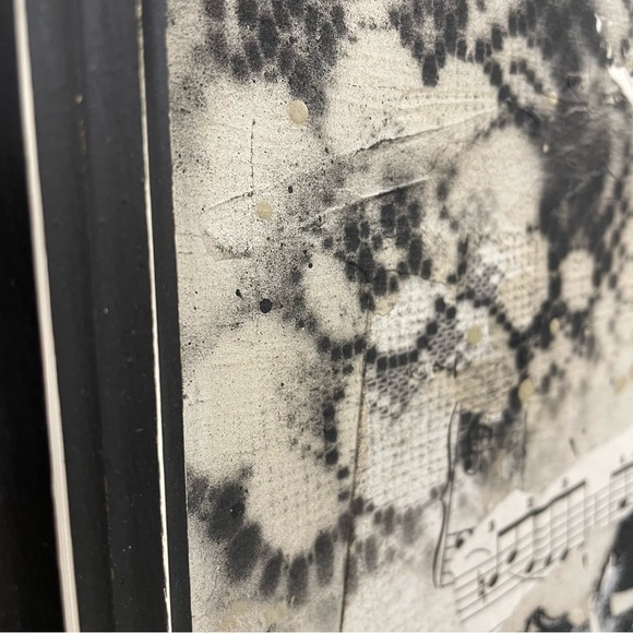 Wall mix media paint upcycled art by R-usé - Picture 4 of 7